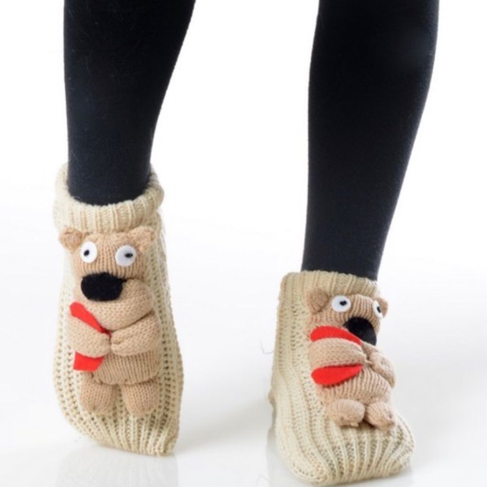 Kids 3D Animal Slipper Sock With Grip - Picture 3 of 8